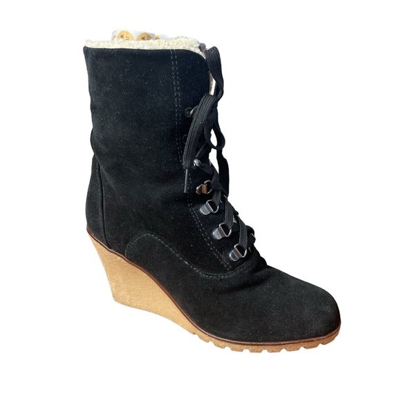 Kelsi Dagger‎ Suede Wedges - Picture 1 of 4